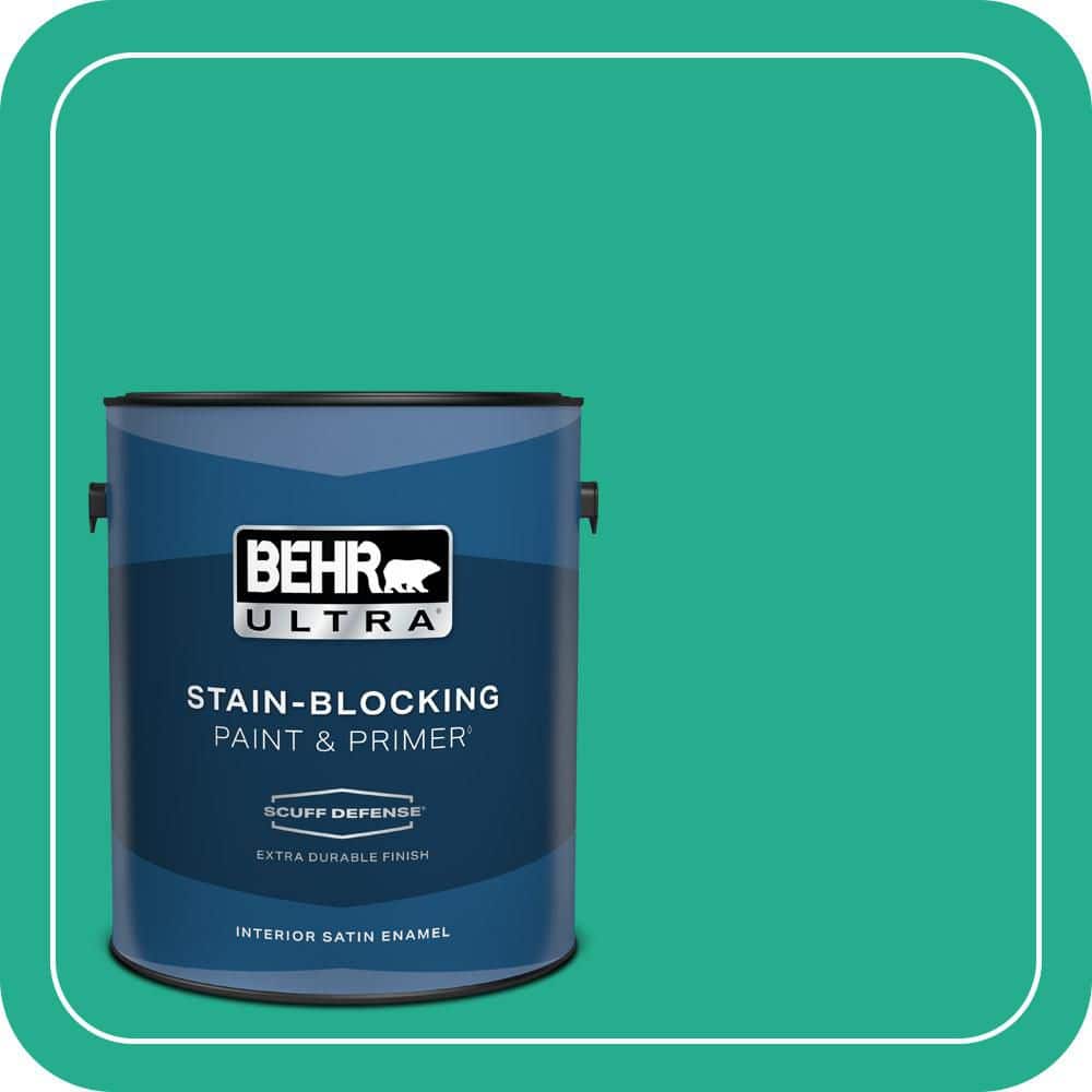 1 gal. #P430-5 Enchanted Wells Extra Durable Satin Enamel Interior Paint & Primer price history on PriceWatchPro