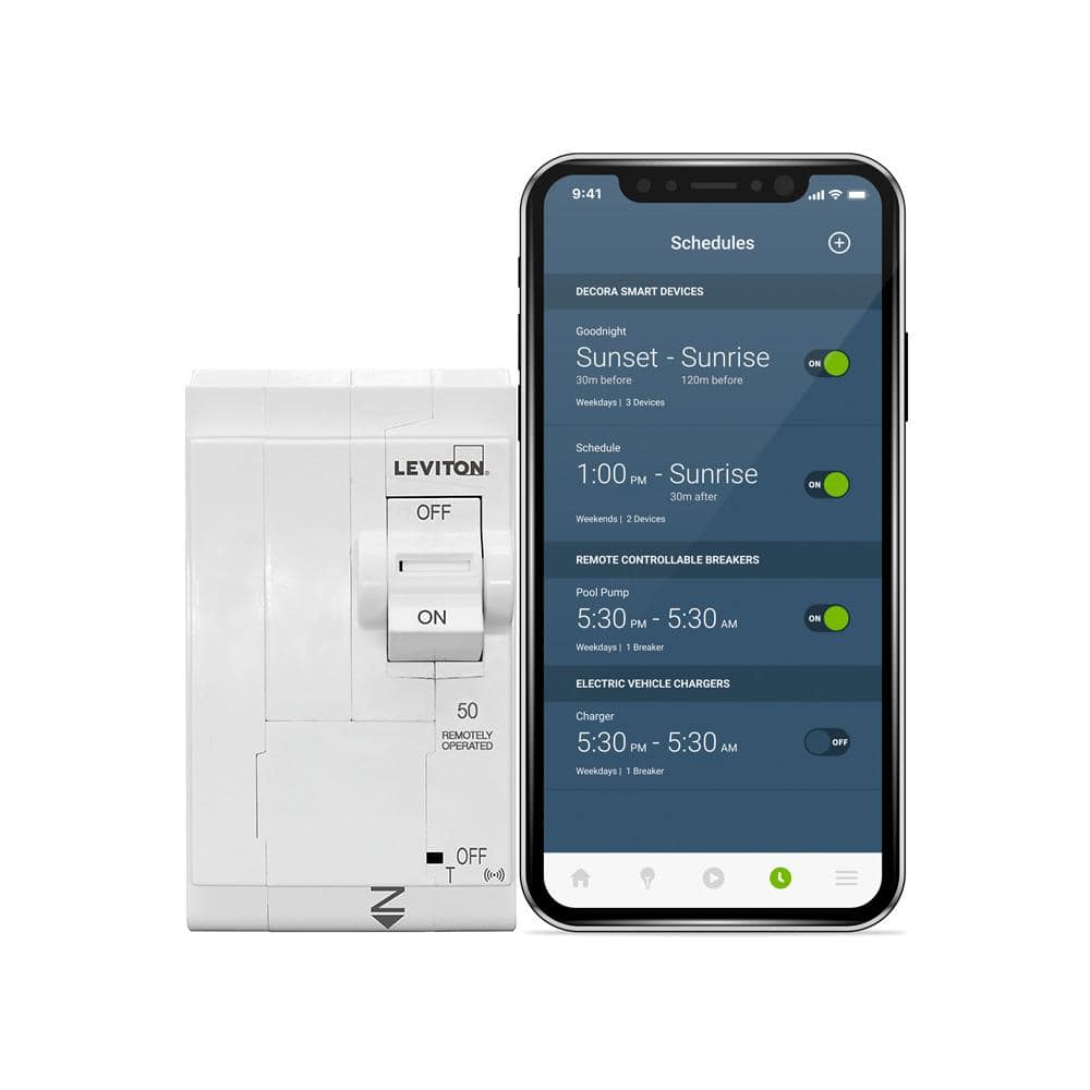2nd Gen 2-Pole 50 Amp Smart Circuit Breaker w/Remote Control, Standard 120/240-Volt and 120/208-Volt, Thermal Magnetic price history on PriceWatchPro