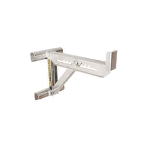 21.75 in. x 10 in. x 16.75 in. Aluminum Adjustable 2-Rung Ladder Jacks for Scaffold Extension Boards, Ladder or Plank