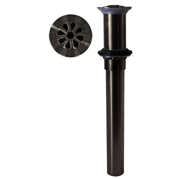 Westbrass Bathroom Sink Drain Assembly with Rapid Draining Crowned Grid without Overflow Holes - Exposed, Oil Rubbed Bronze