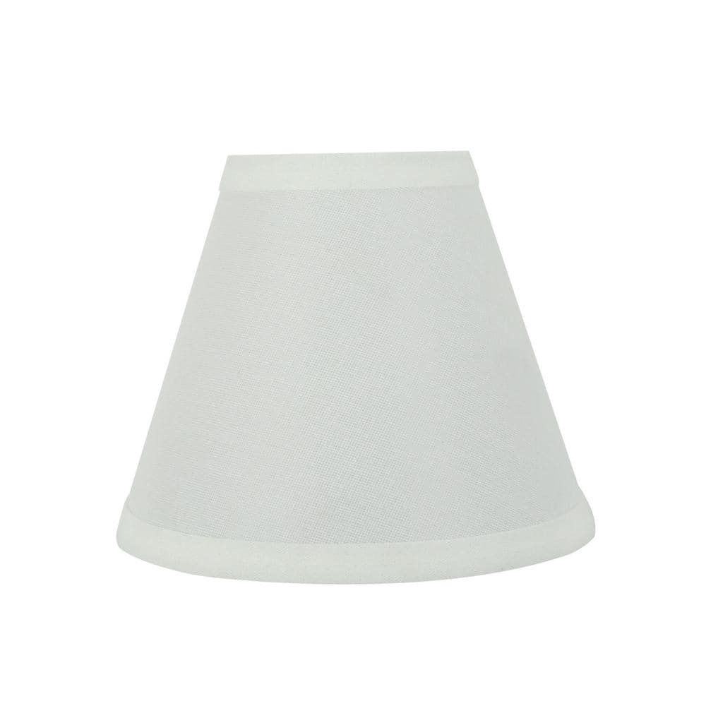 Off-White Linen Empire Lamp Shades for Chandeliers, Set of 6