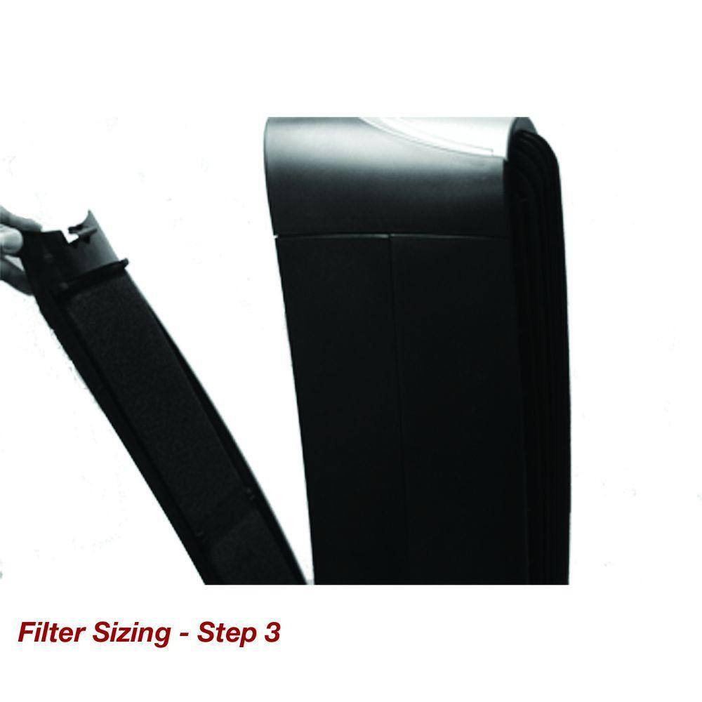 Black Household Odor and Gas Reducing Air Purifier Pre-Filter, 2 Pack