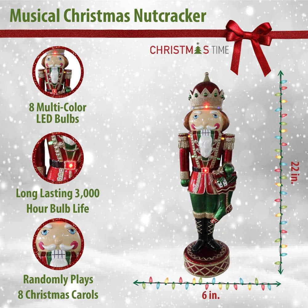 58-Inch Red and White Resin Dancing Mrs. Claus Figurine