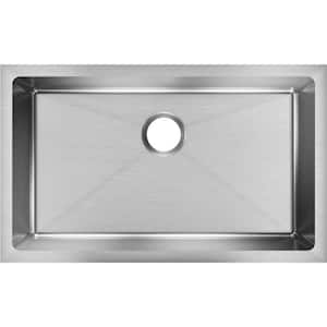 Crosstown 31 in. Undermount Single Bowl 16-Gauge Stainless Steel Kitchen Sink Only