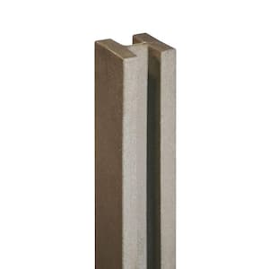 5 in. x 5 in. x 8-1/2 ft. Brown Composite Fence Line Post