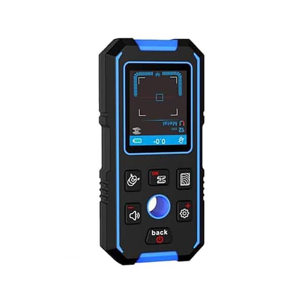 Rechargeable Wall Scanner Stud Finder with Locating Holes LCD Display Audio Alarm for Metal Joists AC Wires Pipes