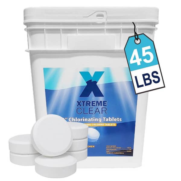XtremepowerUS 45 lbs. 3 in. Individually Wrapped Swimming Pool Chlorinating Tablets