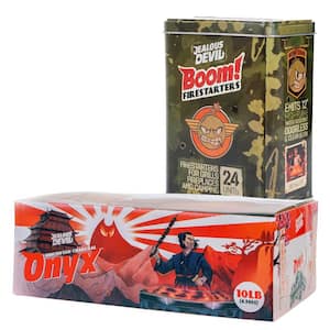 10 lbs. All Natural Onyx Binchotan Lump Charcoal + 24-Pack Boom Firestarter