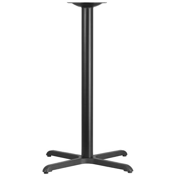 Carnegy Avenue Black Metal Pedestal Dining Table - Base Only - Seats 2