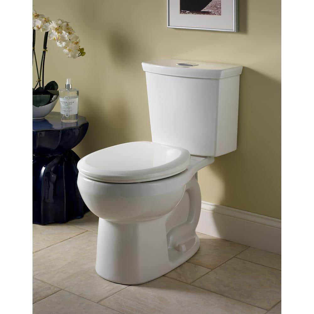 White Vitreous China Dual Flush Toilet Tank with Top Lever