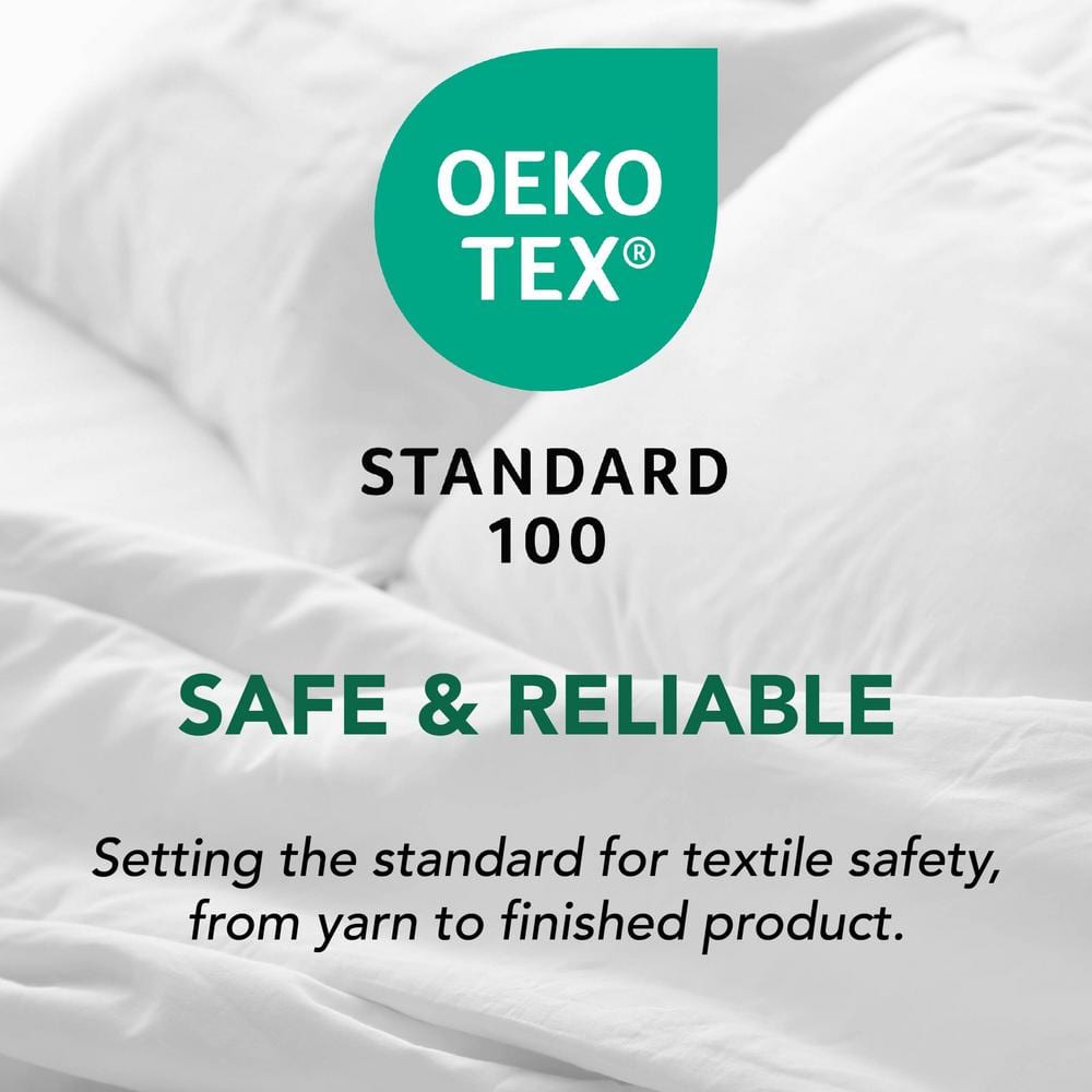 King Size White Polyester Bed Skirt with 13" Drop