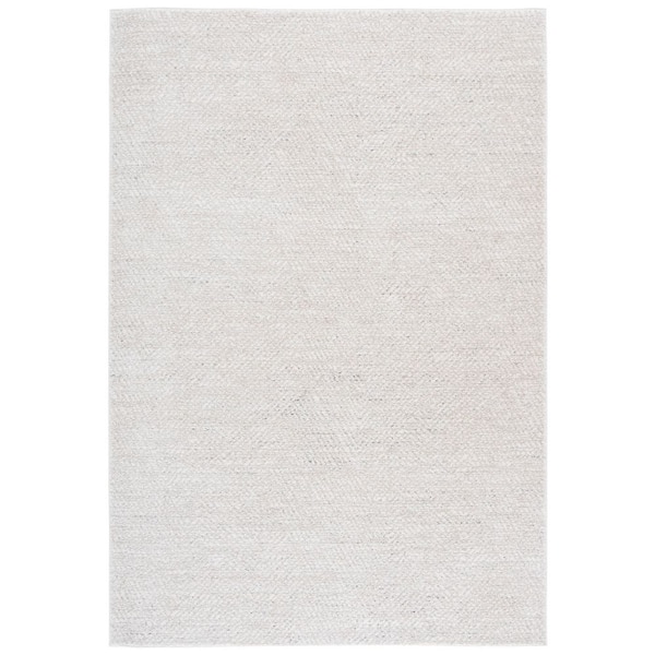 Northport 9 ft. x 12 ft. Ivory/Beige Distressed Solid Color Area Rug