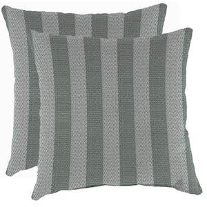 16 in. L x 16 in. W x 4 in. T Outdoor Throw Pillow in Conway Smoke (2-Pack)