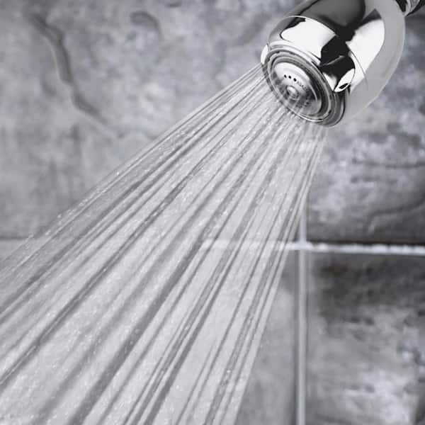 Earth Spa 3-Spray with 2 GPM 2.7-in. Wall Mount Adjustable Fixed Shower Head in Chrome, (50-Pack)