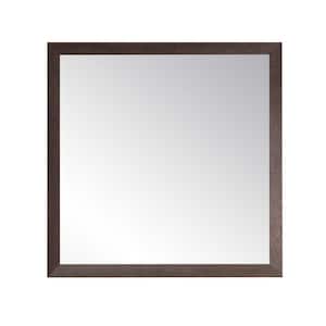 29 in. W x 29 in. H Square FramedWooden Mirror