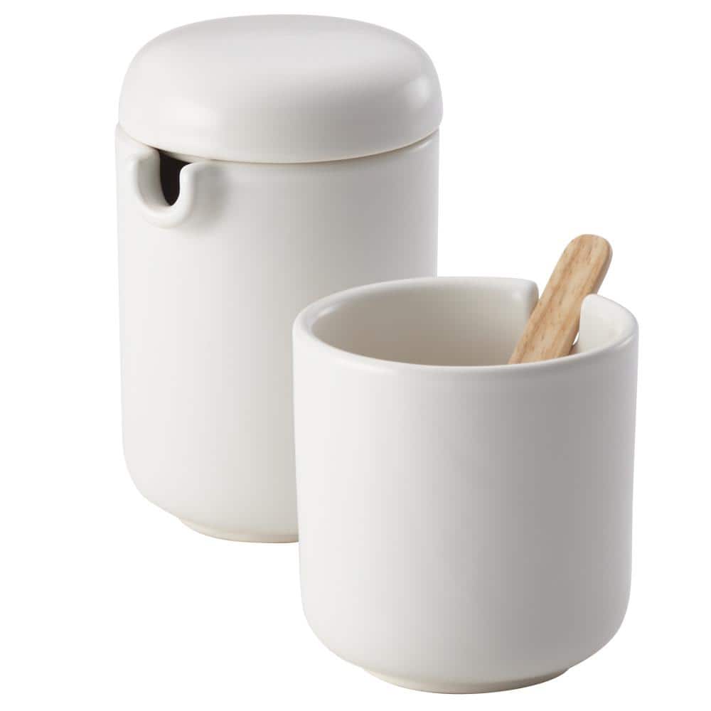 Ceramics Seasoning Jar Creamer Container Cup Tableware White