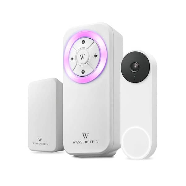 Nest Doorbell Chime with Wired Transmitter (White) for Google Nest Doorbell (Wired, 2nd Gen)-Doorbell Not Included