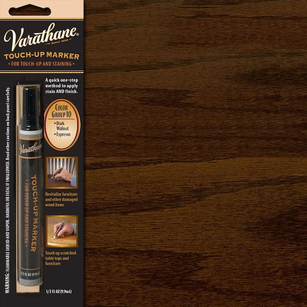 Rust-Oleum Varathane 215361 Wood Stain Touch-Up Marker For Dark Walnut,  Espresso