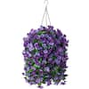25 in. Purple Indoor/Outdoor Artificial Artificial morning