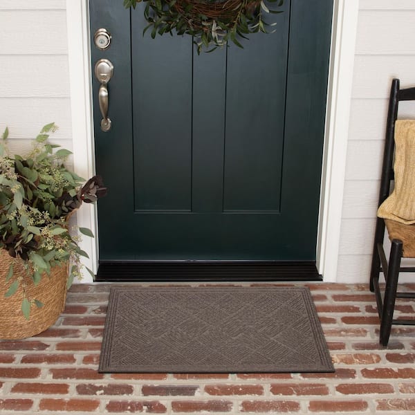 Parquet Impressions Jacquard Flagstone 36 in. x 60 in. Recycled Rubber Indoor/Outdoor Door Mat