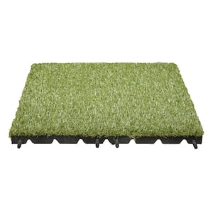 19 in. x 19 in. Artificial Grass Tile (8-Pack)