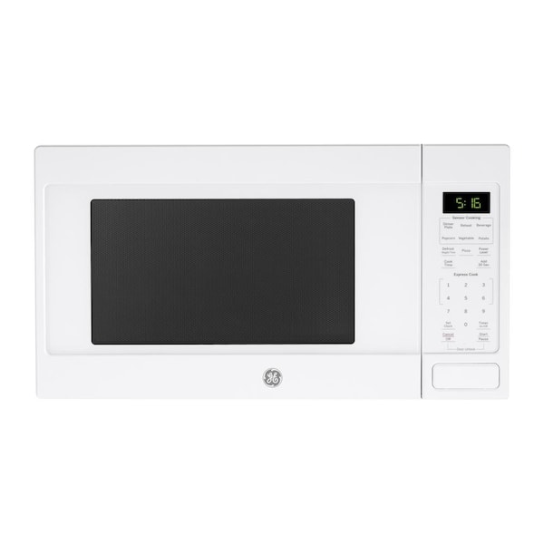 GE 1.6 cu. ft. 1150-Watt Countertop Microwave in White