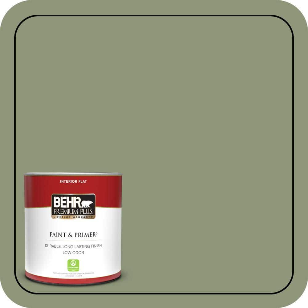 1 qt. #420F-5 Olivine Flat Low Odor Interior Paint & Primer price history on PriceWatchPro