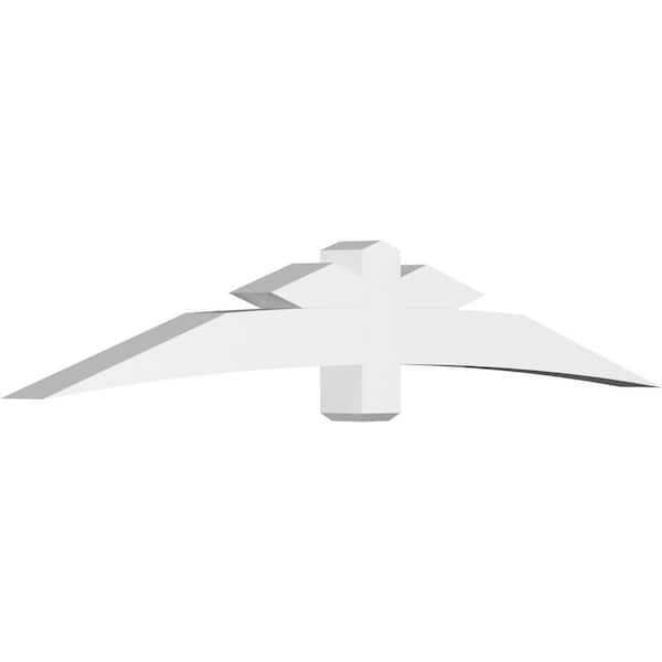 Ekena Millwork Alberta 96 in. W x 16 in. H x 6 in. D Signature Polyurethane Bracket