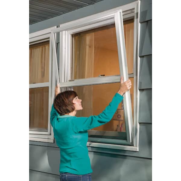 Larson 36 In X 55 In 2 Track Single Hung Aluminum Storm Window L20133655es The Home Depot