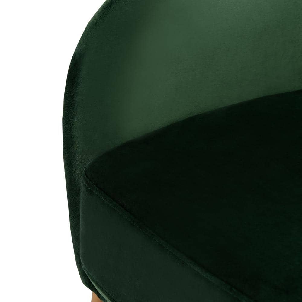 Gray Velvet and Metal Accent Chair, 36"