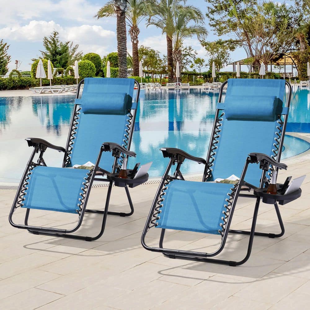 ZEAL テラテラジョイテラセット JOYESERY Turquoise Zero Gravity Folding Chair Patio Recliner with