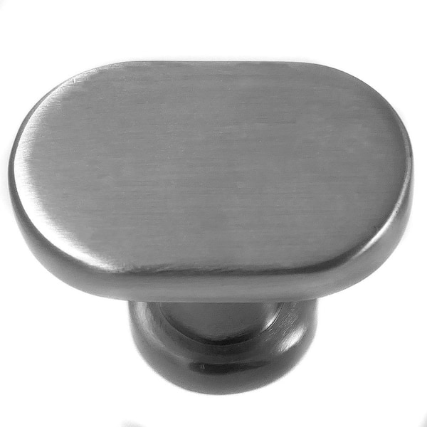 Aspen 1.375 in. Satin Nickel Oval Cabinet Knob