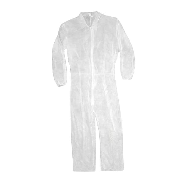 TRIMACO Medium Polypropylene Coverall with Elastic Back & Wrists