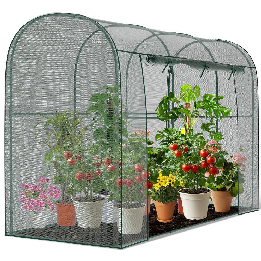 10 ft. x 3.25 ft. x 6 ft. Crop Cage Plant Protection Tent with Zipper Door Wind-Resistant Plant Cages for Plants, Round price history on PriceWatchPro