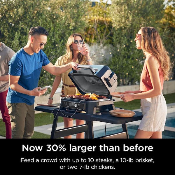 NINJA Woodfire Pro Connect Premium XL Outdoor Electric Grill and