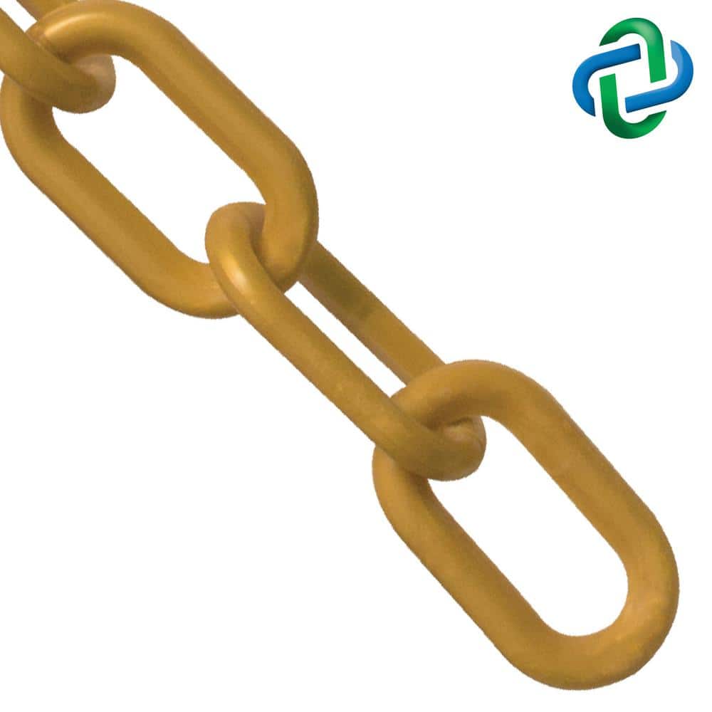 2 in. (54 mm) x 25 ft. Gold Heavy-Duty Plastic Barrier Chain price history on PriceWatchPro