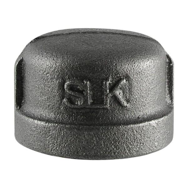 STZ 1-1/4 in. Black Iron Cap