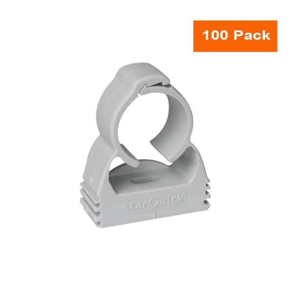 StarQuick SQ15 1/2 in. Click Plastic Pipe Clamp (100-Pack)