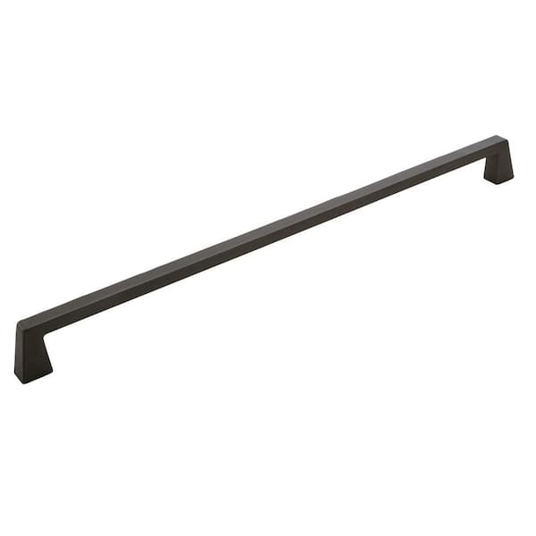 Amerock Blackrock 18 in. (457mm) Modern Black Bronze Arch Appliance Pull