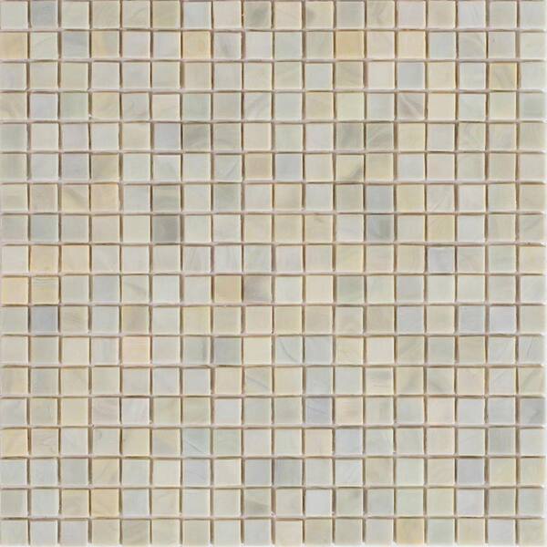 Apollo Tile Skosh 4" x 6" Glossy Hazelnut Beige Glass Mosaic Uniform square Wall and Floor Sample Tile 0.13 sq. ft./Piece (1-Pack)