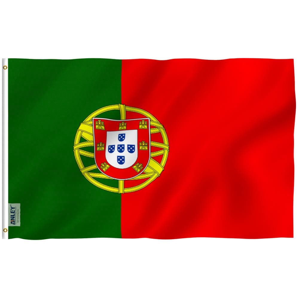 Fly Breeze 3 ft. x 5 ft. Polyester Portugal Flag 2-Sided Flags Banner with 