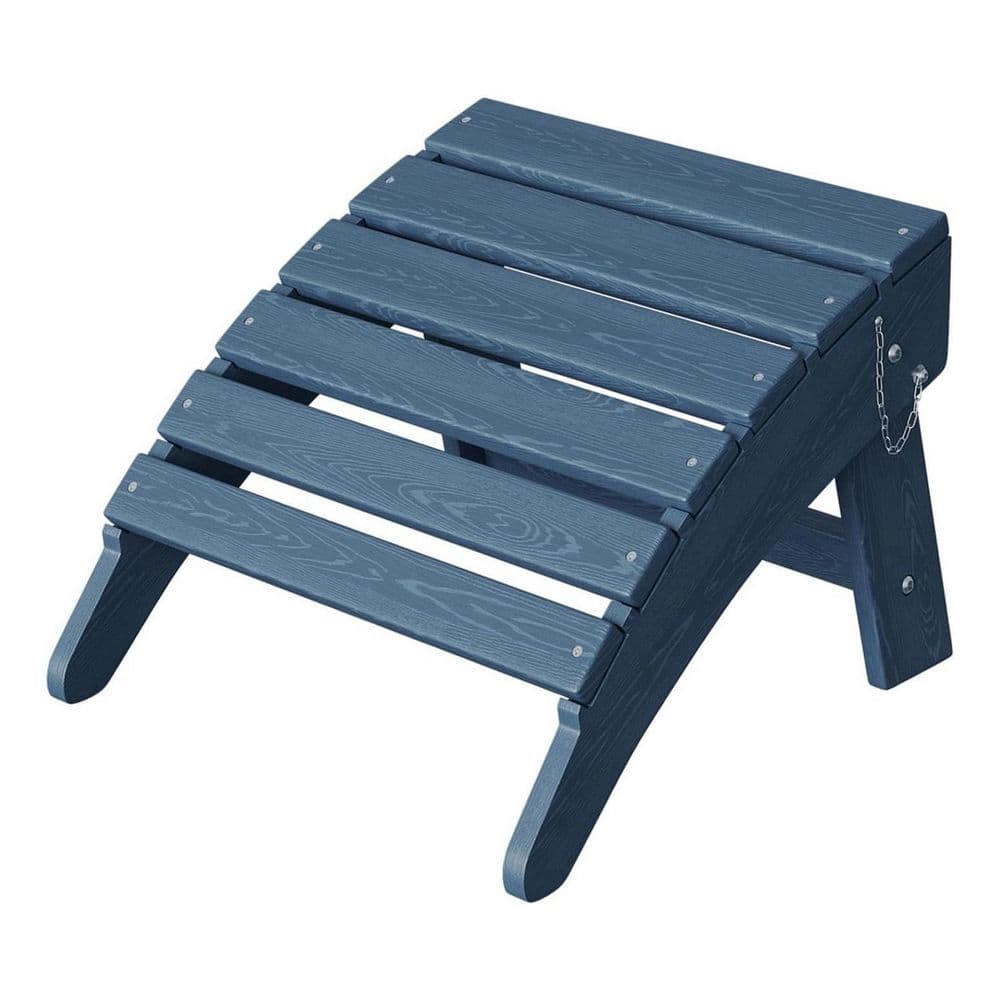 Plastic Outdoor Folding Ottoman for Adirondack Chair in Navy Blue price history on PriceWatchPro