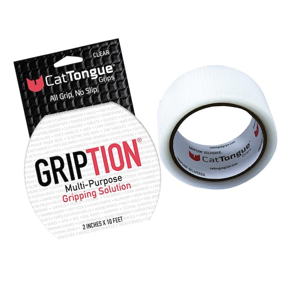 CatTongue Grips Non-Abrasive Gription Roll 2 in. x10 ft. - Clear