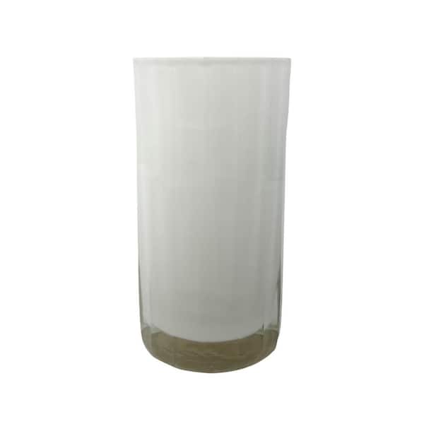 White 6 in. Cylinder Glass Vase