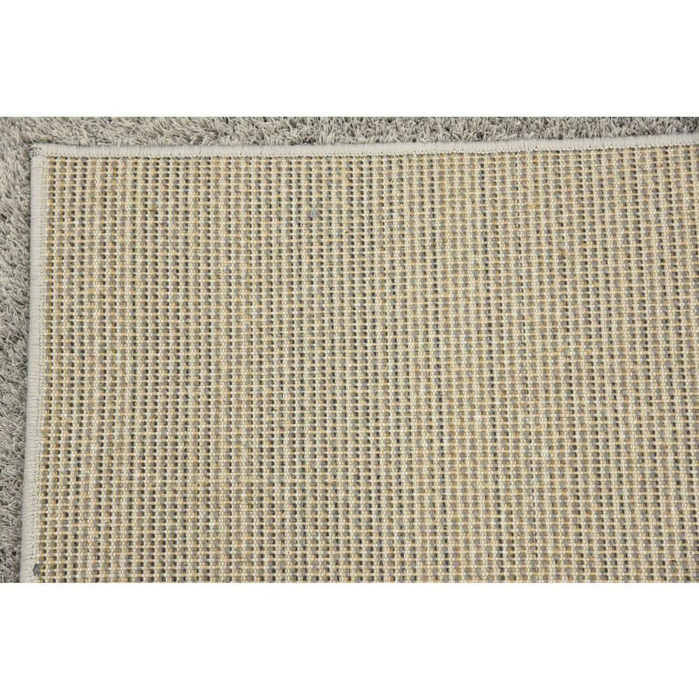 Serenity Soft Shag 4' x 6' Light Gray Rectangular Rug for Kids