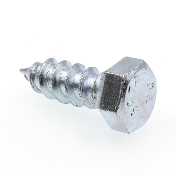Prime-Line 3/8 in. x 1 in. A307 Grade A Zinc Plated Steel Hex Lag Screws (25-Pack)