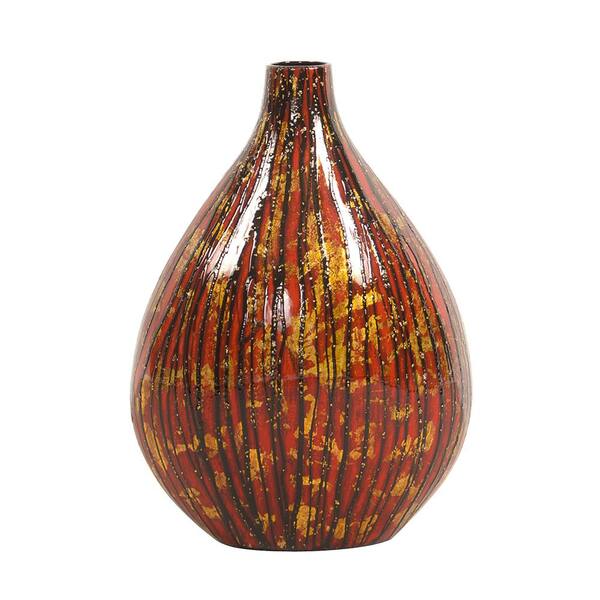 Unbranded Scarlet Red Decorative Vase