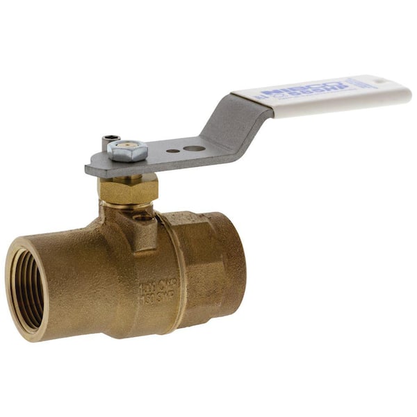 NIBCO 1-1/4 in. Lead-Free Bronze Full Port High-Performance Threaded End Ball Valve