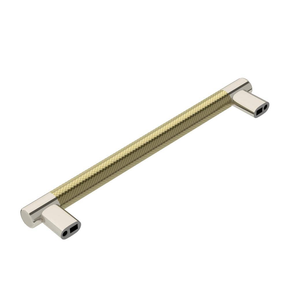 Polished Nickel and Golden Champagne Cabinet Bar Pull