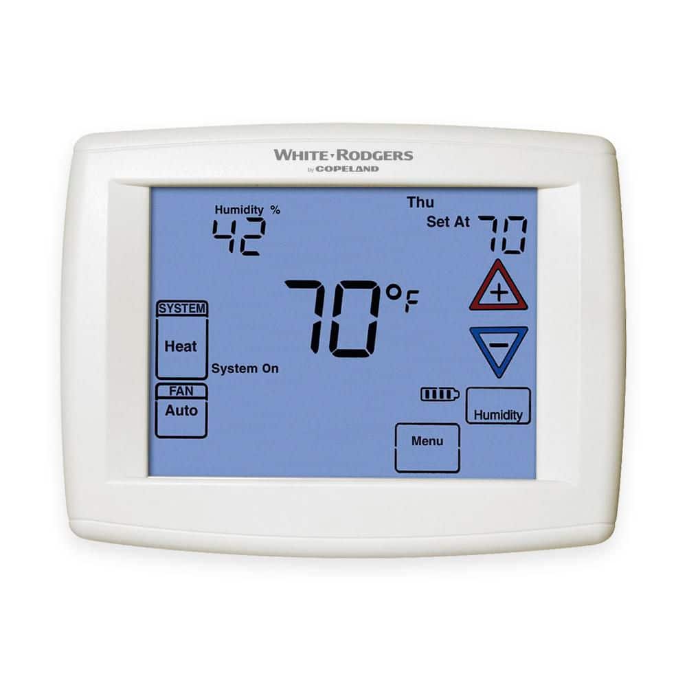 White-Rodgers 90 Series Blue, 7 Day Programmable, Univeral (4H/2C) Touchscreen Thermostat price history on PriceWatchPro